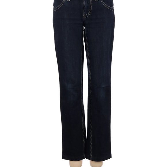 J.Crew Jeans👖 Blue Tory Straight Leg Super Low Rise Waist Sz 25 #176 - Picture 2 of 4